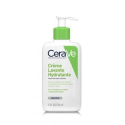 CERAVE Crème Lavante Hydratante visage et corps peaux sèches - 236ml