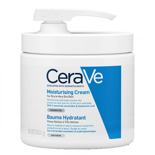 CERAVE Baume Hydratant Flacon pompe visage et corps peaux sèches - 454g